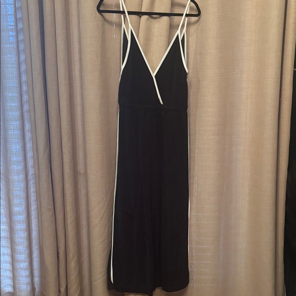 Juicy Couture Black Romper Jumpsuit with White Accents